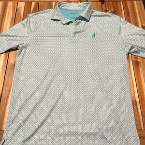 Johnnie-O golf polo. Green. Medium